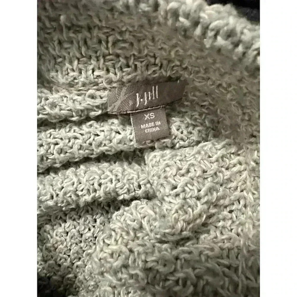 J.Jill Women's Snap Button Cardigan Sweater Sz XS Wool Cotton Knit 3/4 Sleeve - Picture 4 of 5